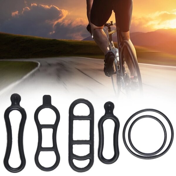 Correa elástica de silicona para bicicleta, banda elástica para luz delantera, soporte para lámpara, accesorios para bicicleta, 4/6 Uds.