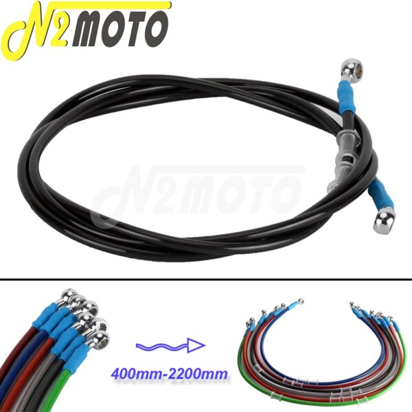 Cable de manguera de freno hidráulico para motocicleta, 40cm - 200cm, para Harley Touring Dyna Road King Street Glide Chopper Bobber Cafe Racer