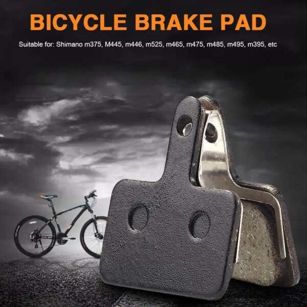 Pastillas de freno de bicicleta de montaña, 4 Uds. Para SHIMANO M375 M445, piezas de freno de disco de resina para bicicleta de montaña y carretera, Rotor de disco de freno