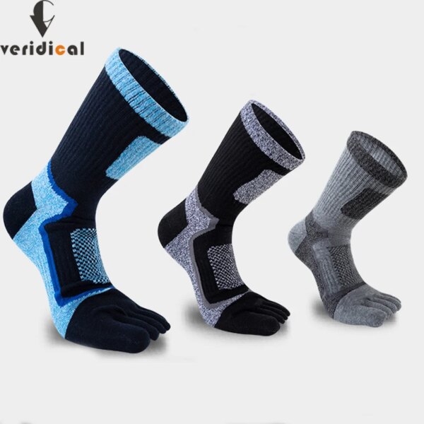 5 pares de calcetines de deporte corto con punta para hombre, malla de compresión, calcetines duraderos para Fitness, bicicleta, correr, baloncesto al aire libre, viajes, 5 dedos, 4 estaciones