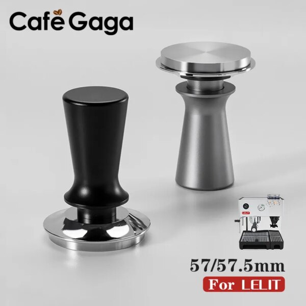 Prensa de café de 57mm y 57,5mm, presión constante, resortes de 30lb, compactación calibrada para herramientas Lelit, accesorios de café de Base plana