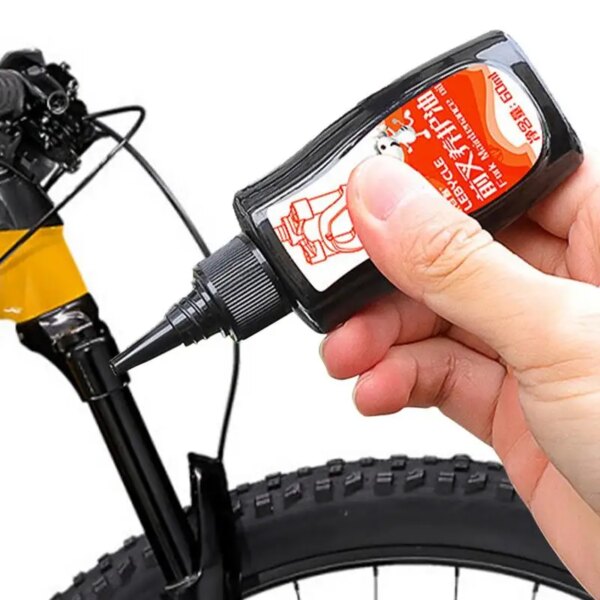 60ML amortiguador de bicicleta de montaña aceite de silicona lubricante horquilla delantera aceite de choque delantero y trasero aceite de mantenimiento grasa de bicicleta