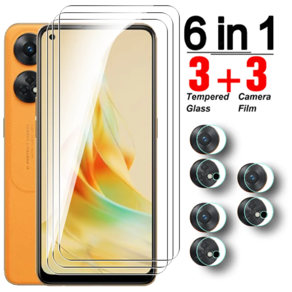 Vidrio 6 en 1 para Oppo Reno8 T 4G CPH24816.43inch 2023 vidrio templado Appo Reno8T Reno 8 T4G 8T Protector de pantalla película de lente de cámara