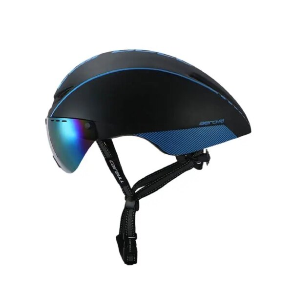 AERO-R1 Casco de Ciclismo Gafas magnéticas Bicicleta Carretera Montaña MTB Neumático TT Cascos Casco Ciclismo Cap