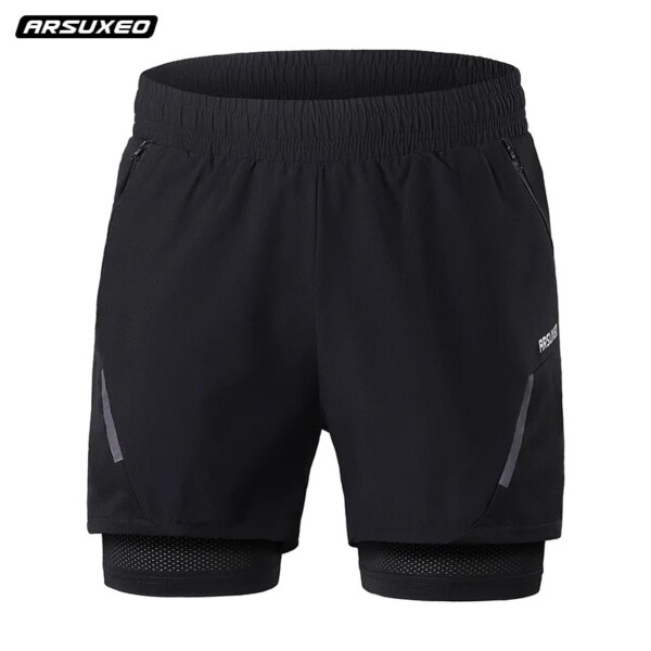 ARSUXEO Ciclismo transpirable corto hombres MTB desgaste bicicleta pantalones de secado rápido Ciclismo pantalones cortos hombres ropa Ciclismo pantalón corto