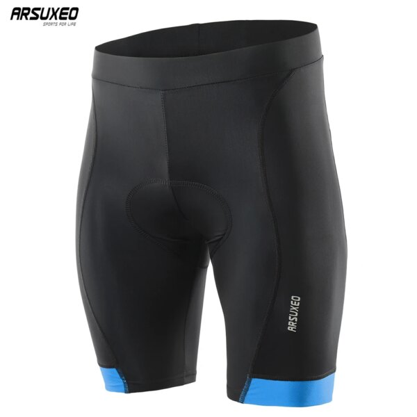 ARSUXEO pantalones cortos de ciclismo 3D acolchados a prueba de golpes MTB pantalones cortos para bicicleta de montaña pantalones cortos de bicicleta de compresión para hombres y mujeres 563