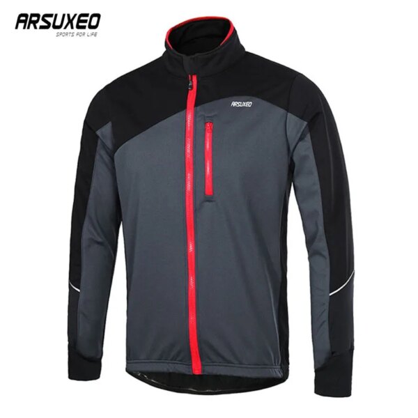 ARSUXEO Veste Velo Hiver Thermique Invierno Ciclismo Chaqueta Cortavientos Waterafstotende Fiets Jas Chaqueta Invierno Bicicleta