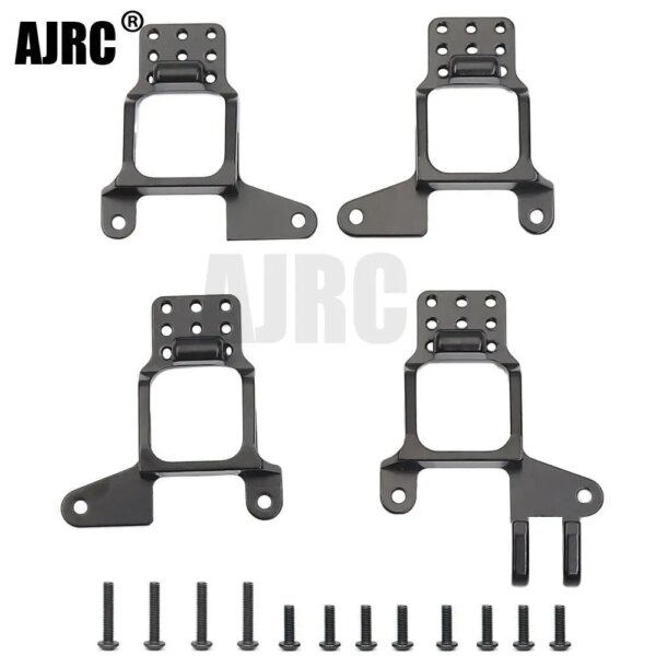 Ajrc-montaje de torres de choque delanteras y traseras de aluminio, 4 Uds., para 1/10 Rc Crawler Traxxas Trx-4 Bronco K5 G500 Defender 8216, piezas de mejora