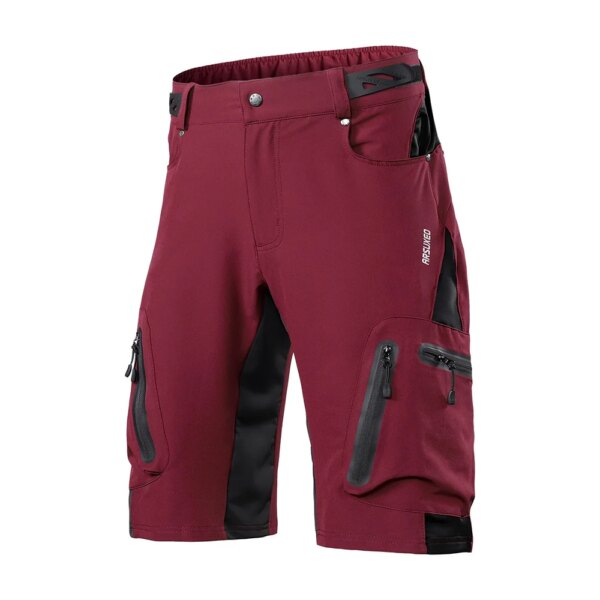 Arsuxeo-pantalones cortos de ciclismo para hombre, transpirables, sueltos, para deportes al aire libre, MTB, carretera, bicicleta de montaña, verano