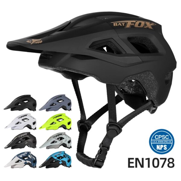 BATFOX 2024 novedad de verano Casco de bicicleta de montaña casco de seguridad transpirable con múltiples agujeros casco de montaña equipo de ciclismo