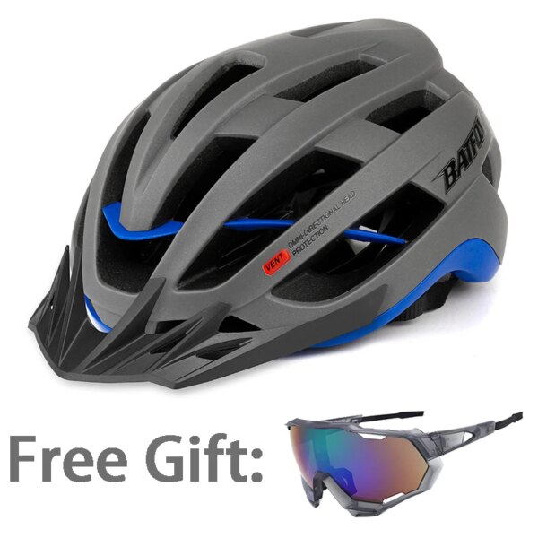 Casco BATFOX ultraligero para bicicleta de carretera y ciudad, Casco de carreras, Casco de bicicleta de montaña, Casco de Ciclismo moldeado integralmente