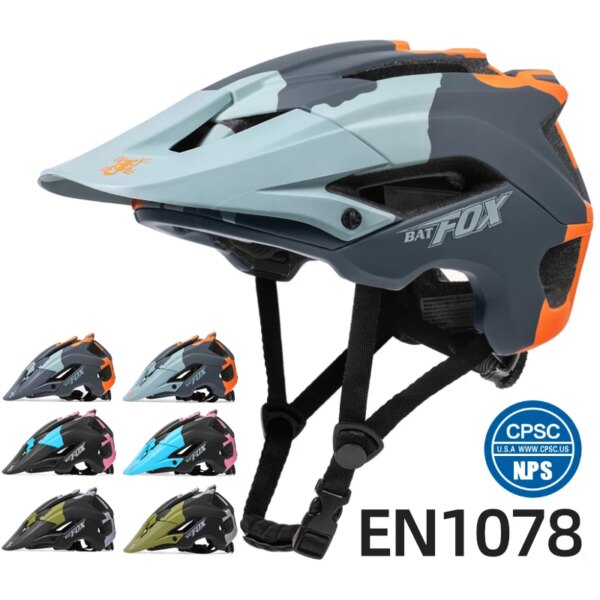 BATFOX casco de bicicleta ciclismo casco de bicicleta de montaña todoterreno casco de patineta casco casco bicicleta hombre mtb F661