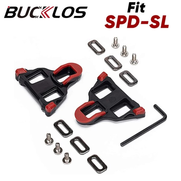 BUCKLOS-zapatos de ciclismo para bicicleta, tacos SPD SPD-SL, tacos para Pedal de bloqueo de bicicleta de montaña, LOOK Delta, zapatos para bicicleta, tacos para ciclismo