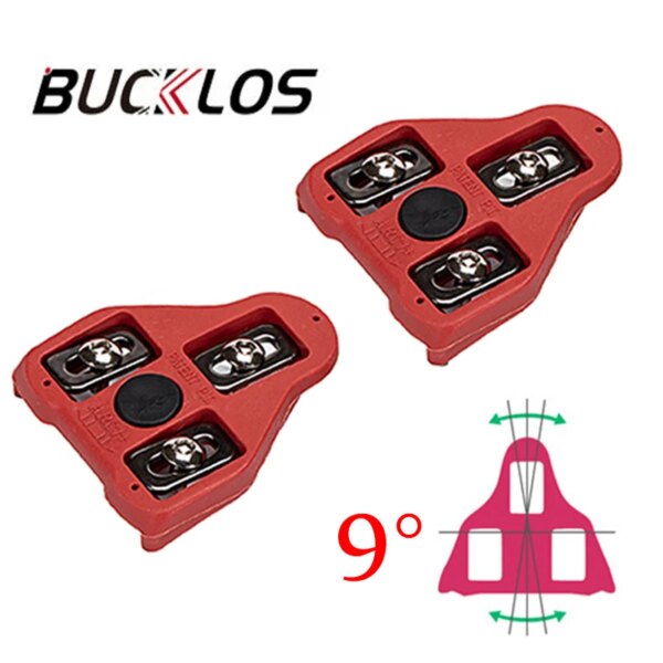 Tacos de bicicleta de montaña BUCKLOS para LOOK DELTA, tacos de Pedal para bicicleta de carretera, aptos para SPD-SL, zapatos de ciclismo, tacos de Pedal de bloqueo, piezas de bicicleta