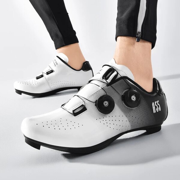 Baasploa-zapatos de ciclismo para hombre, zapatillas profesionales SPD de carretera, botines deportivos para hombre, botas para bicicleta de carretera, zapatos de Ciclismo de Velocidad de automovilismo, novedad de 2024