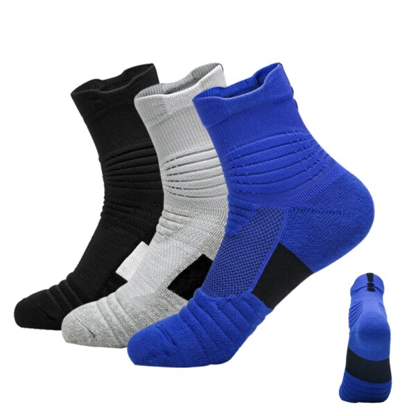 Calcetines de baloncesto para hombre, antideslizantes, para correr, senderismo, fútbol, ​​calcetines de compresión para ciclismo profesional