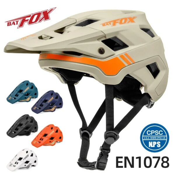 Batfox MTB casco de ciclismo ultraligero bicicleta de montaña de carretera bicicleta de descenso casco moldeado integralmente hombres mujeres Moto Cross cascos