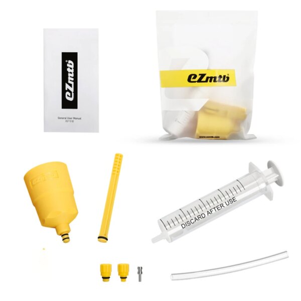 Kit de purga de aceite de freno de bicicleta, tapón de aceite de embudo portátil, herramientas de reparación de bicicletas de montaña y carretera fáciles de usar para SHIMANO