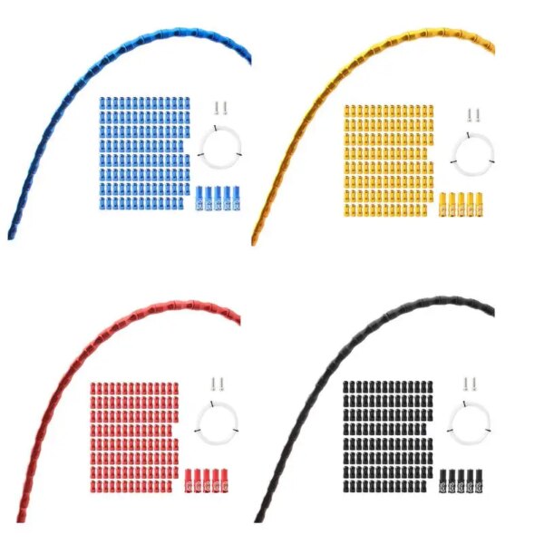 Alojamiento de cables para bicicletas |  Cable de aleación de aluminio para freno de palanca de cambios de bicicleta de carretera y Mtb, juego de carcasa de Cable de palanca de freno de bicicleta de 1m
