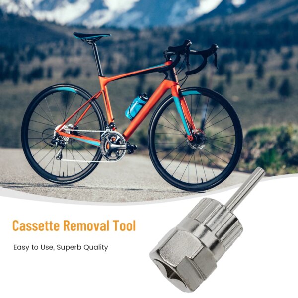 Herramienta de extracción de casete de bicicleta, herramienta de extracción de anillo de bloqueo de volante libre Shimano para SRAM, herramienta de extracción de bicicleta de montaña y carretera