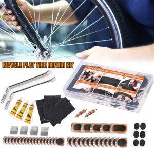 Kit de reparación de neumáticos planos para bicicleta, parches de tubo interior para rueda, relleno de neumáticos, sin pegamento, sellador de parche en frío, almohadillas de reparación de neumáticos de goma