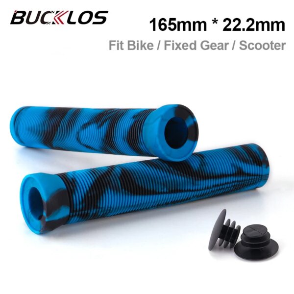 Empuñaduras de bicicleta de montaña de goma suave, cómodas y absorbentes de golpes para manillar de 22,2mm, extensión de barra, Scooter