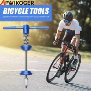 Herramientas de extracción de instalación de auriculares para bicicleta, herramienta de prensa de rodamiento de soporte inferior para bicicleta, equipo de reparación de ciclismo de Metal