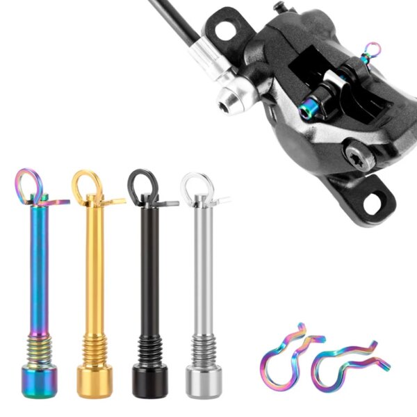 Pernos de pastilla de freno de disco hidráulico para bicicleta, pasador de fijación de clip, accesorios ligeros de aleación de titanio para bicicleta