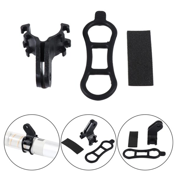 Soporte para linterna de bicicleta, Clip para linterna, soporte de montaje en estante para cámara GPS GOP * O, soporte elástico Bungee