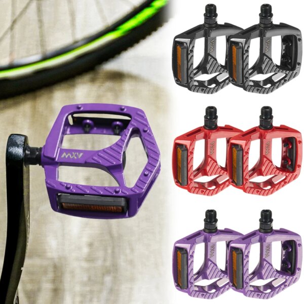 Pedales de bicicleta ultraligeros MTB, Pedal de carretera, accesorios para bicicleta de montaña, plataforma de pie antideslizante, pedales universales estándar de 9''16