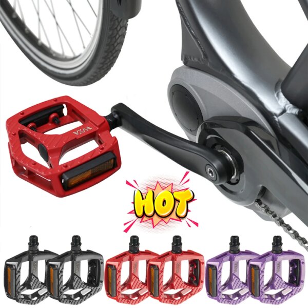 Pedales de bicicleta ultraligeros MTB, Pedal de carretera, accesorios para bicicleta de montaña, plataforma de pie, pedales universales antideslizantes de aleación de aluminio