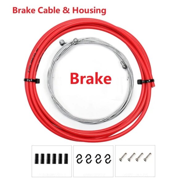 Juego de carcasa de Cable de freno y cambio de bicicleta, Cable de cambio de línea de freno para bicicleta de montaña y carretera