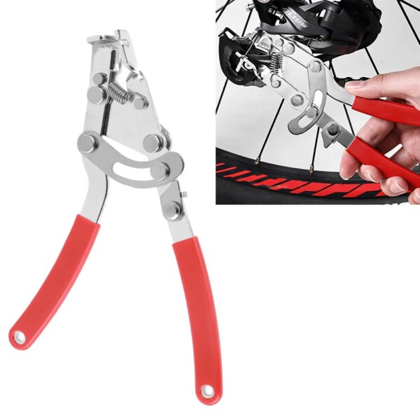 Cortador de cables para bicicleta, extractor de ciclismo de alta resistencia con bloqueo de pulgar, herramienta engarzado a mano, cortador de frenos de acero para bicicleta, herramientas de Reparación de bicicletas