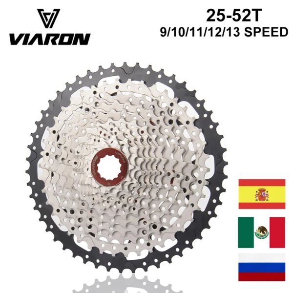 Piñones de Cassette para bicicleta HG 9 10 11 12 13, Cassette de velocidad para bicicleta de montaña y carretera, rueda libre de aleación de aluminio 25T-50T, piezas de accesorios para bicicleta