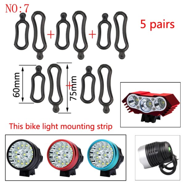 Soporte de luz para bicicleta, soporte de lámpara para bicicleta, soporte para faro delantero, linterna para manillar de bicicleta, accesorios fijos