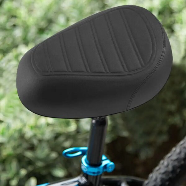Sillín de bicicleta de cuatro esquinas, asiento de bicicleta suave y grueso, cómodo cojín para asiento de bicicleta con esponja, accesorios para ciclismo al aire libre
