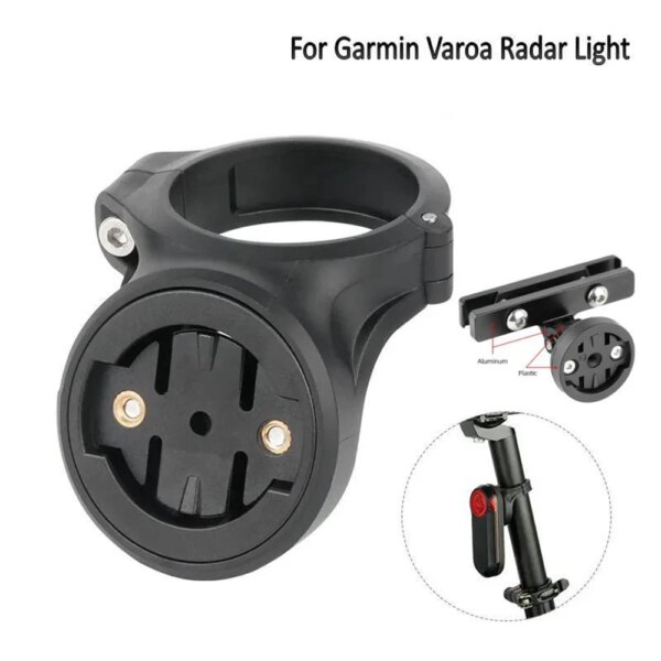 Luz trasera de bicicleta, soporte para tija de sillín, lámpara para sillín de bicicleta, luz trasera de Radar Garmin Varia, envío directo