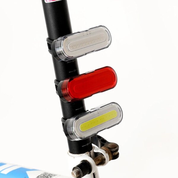 Luz trasera para bicicleta, luz trasera Led resistente al agua, recargable por Usb, luz trasera para bicicleta de montaña, accesorios para ciclismo