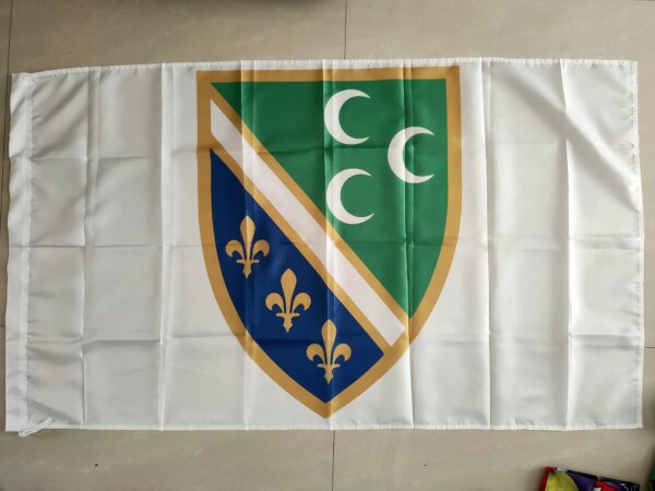 Bandera del Consejo Nacional Bosniak en Sandzak Armija Bih Zastava Pancarta voladora de cualquier tamaño Poliéster 100D