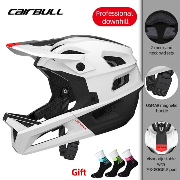 CAIRBULL, casco integral para bicicleta de carreras, para Motocross, Seguridad al aire libre, casco Integral para bicicleta de montaña, casco aerodinámico para ciclismo