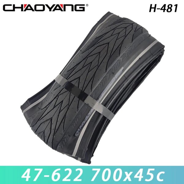 CHAOYANG Original 700x45c Piel de tiburón negro neumático plegable para bicicleta de grava de carretera MTB Touring bicicleta todoterreno piezas de ciclismo