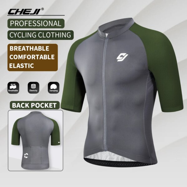 CHEJI-camisetas de ciclismo para hombre, ropa de alta calidad, equipo deportivo de ciclismo, camisetas de manga corta, secado rápido, transpirable, nuevo