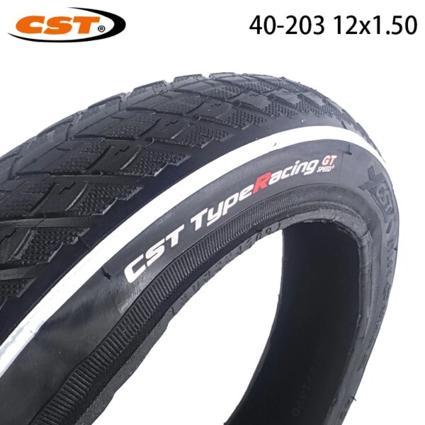 CST CTC-06 40-203 12x1,50 neumático plegable para bicicleta TypeRacing GT Speed ​​+ 12 pulgadas 120TPI, piezas para neumáticos de bicicleta de equilibrio para niños