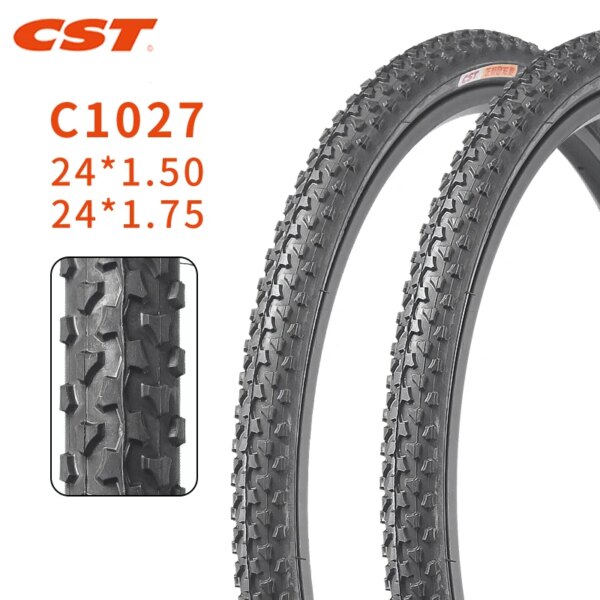 Neumático de bicicleta de montaña CST 24 26 pulgadas piezas de bicicleta C1027 resistente al desgaste 24*1,50 24*1,75 26*1,95 neumático de bicicleta de carretera MTB