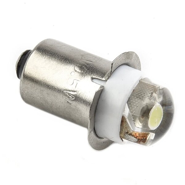 Bombilla LED para linterna de bicicleta y Camping, DC 6V P13.5s, bombilla de repuesto brillante, luz blanca utilizada continuamente, 50000 horas de duración