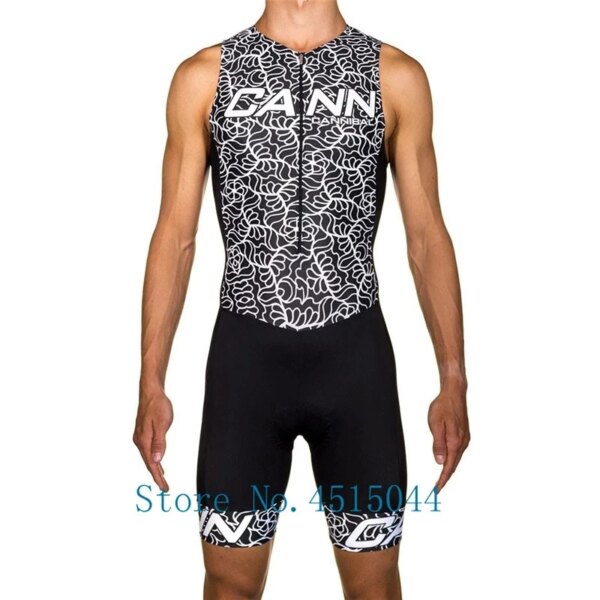 Cannibal Man triatlón Ciclismo sin mangas Skinsuit Ciclismo 2021 novedad de verano traje de bicicleta ropa de Ciclismo Mtb Runing Swim mono