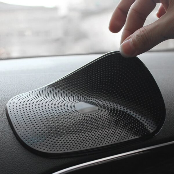 Alfombrilla antideslizante para coche, soporte para teléfono, PU, ​​salpicadero Interior de automóviles, almohadilla adhesiva, cojín antideslizante para GPS, moneda de teléfono móvil, 15*10,5 cm
