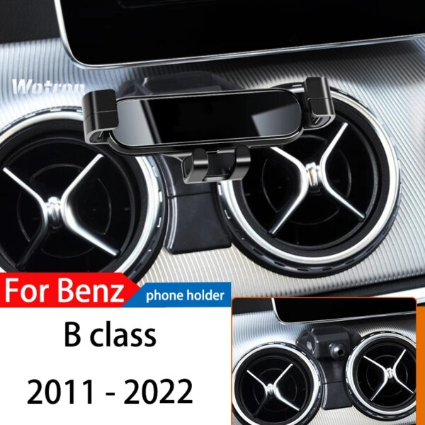 Soporte de teléfono para coche para Mercedes Benz Clase B 2011-2022 GPS soporte móvil de navegación por gravedad especial soporte giratorio de 360 ​​grados