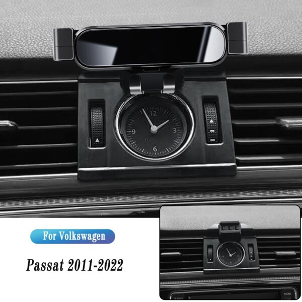 Soporte de teléfono para coche para Volkswagen Passat B7 B8 B9 2011-2022 soporte de navegación por gravedad soporte GPS Clip de salida de aire soporte giratorio