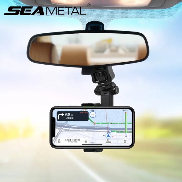 Soporte para teléfono de coche, soporte para espejo retrovisor, soporte Universal multifuncional para móvil de coche, soporte GPS para teléfono móvil